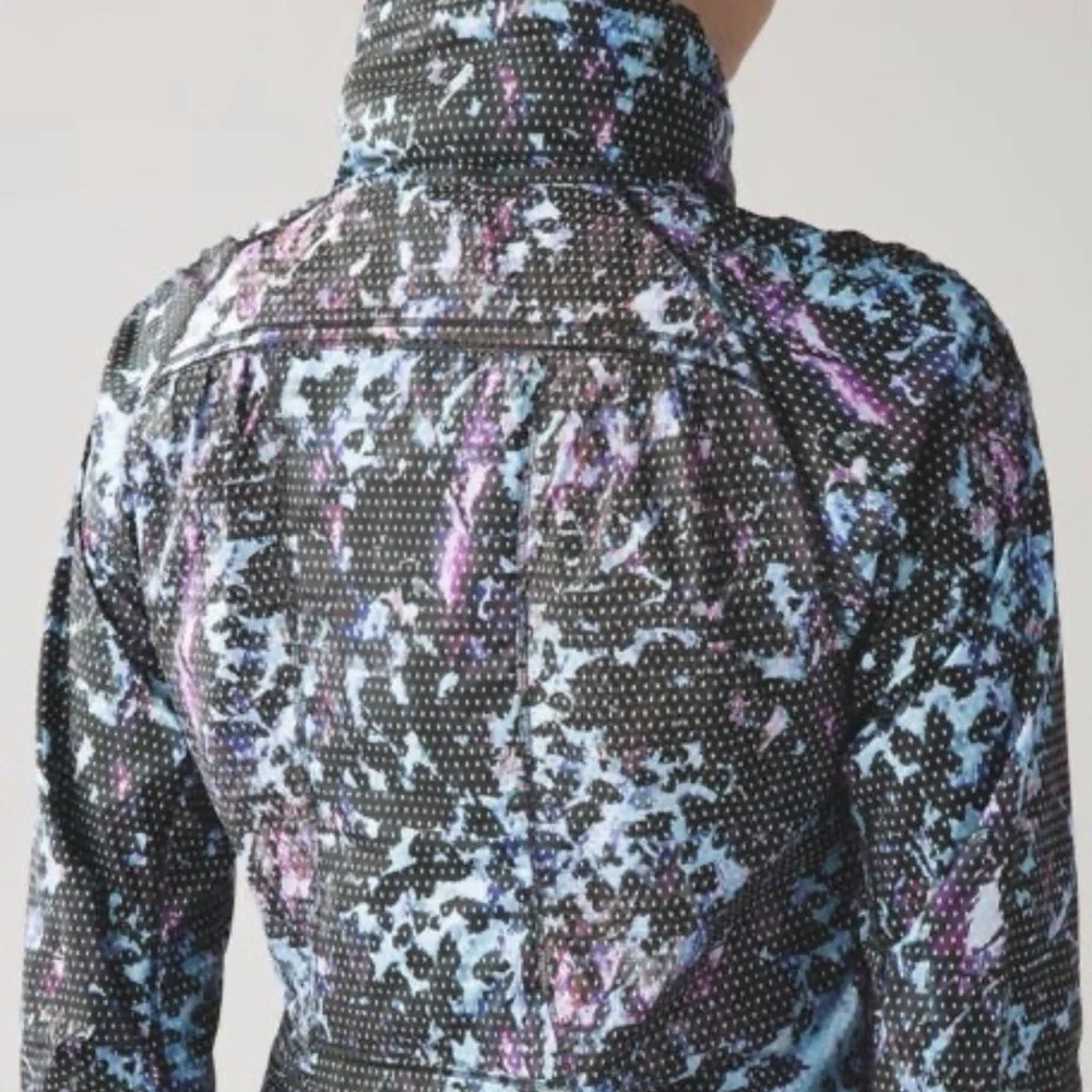 Lululemon Back Pack It Jacket Floral Sport Tranquil Blue Multi